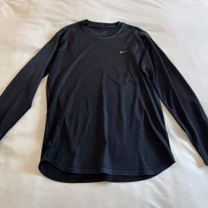 Nike Black Dri fit workout long sleeve shirt